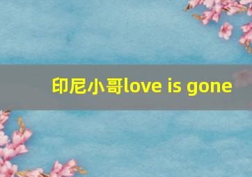 印尼小哥love is gone